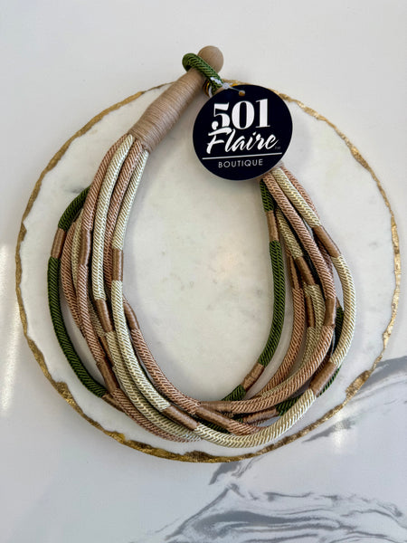 Lizzie Slub Necklace {Color Options}