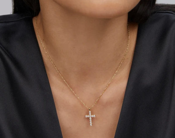 Cross Crystal Pendant Necklace