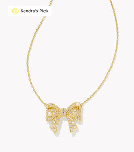 Krista Bow Pendant Necklace