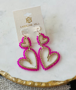 Double The Love Earrings