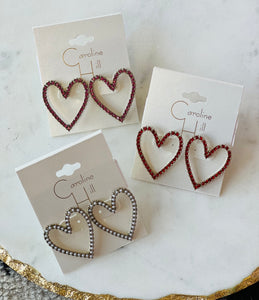 Heart Throb Earrings {Color Options}