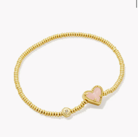 Aria Heart Stretch Bracelet {Color Options}