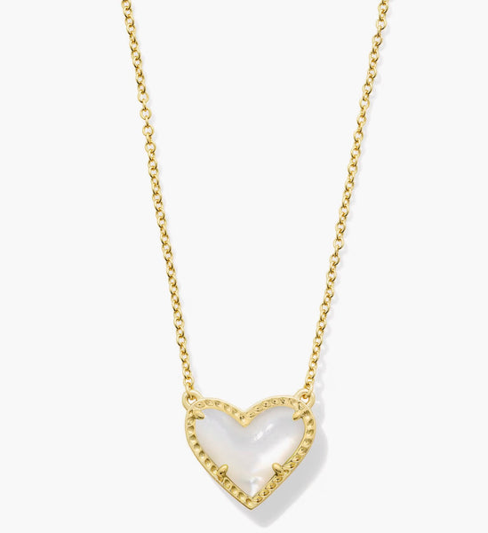 Ari Heart Pendant Necklace {Color Options}