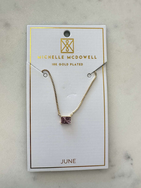 Colby Birthstone Necklace