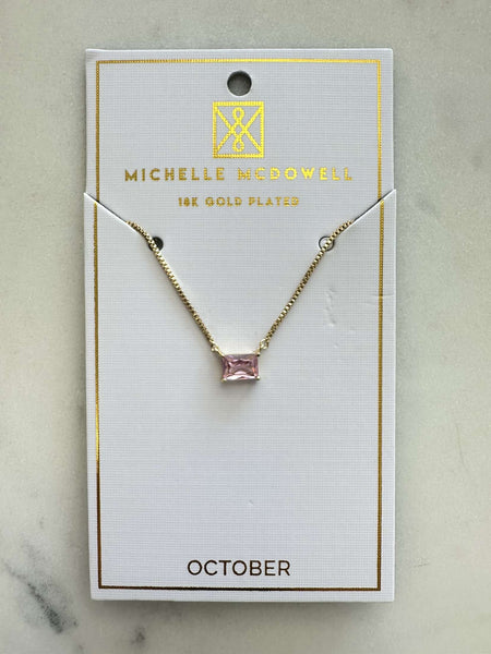 Colby Birthstone Necklace