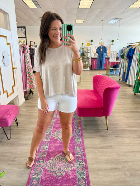 Keely Frayed Shorts {Color Options}