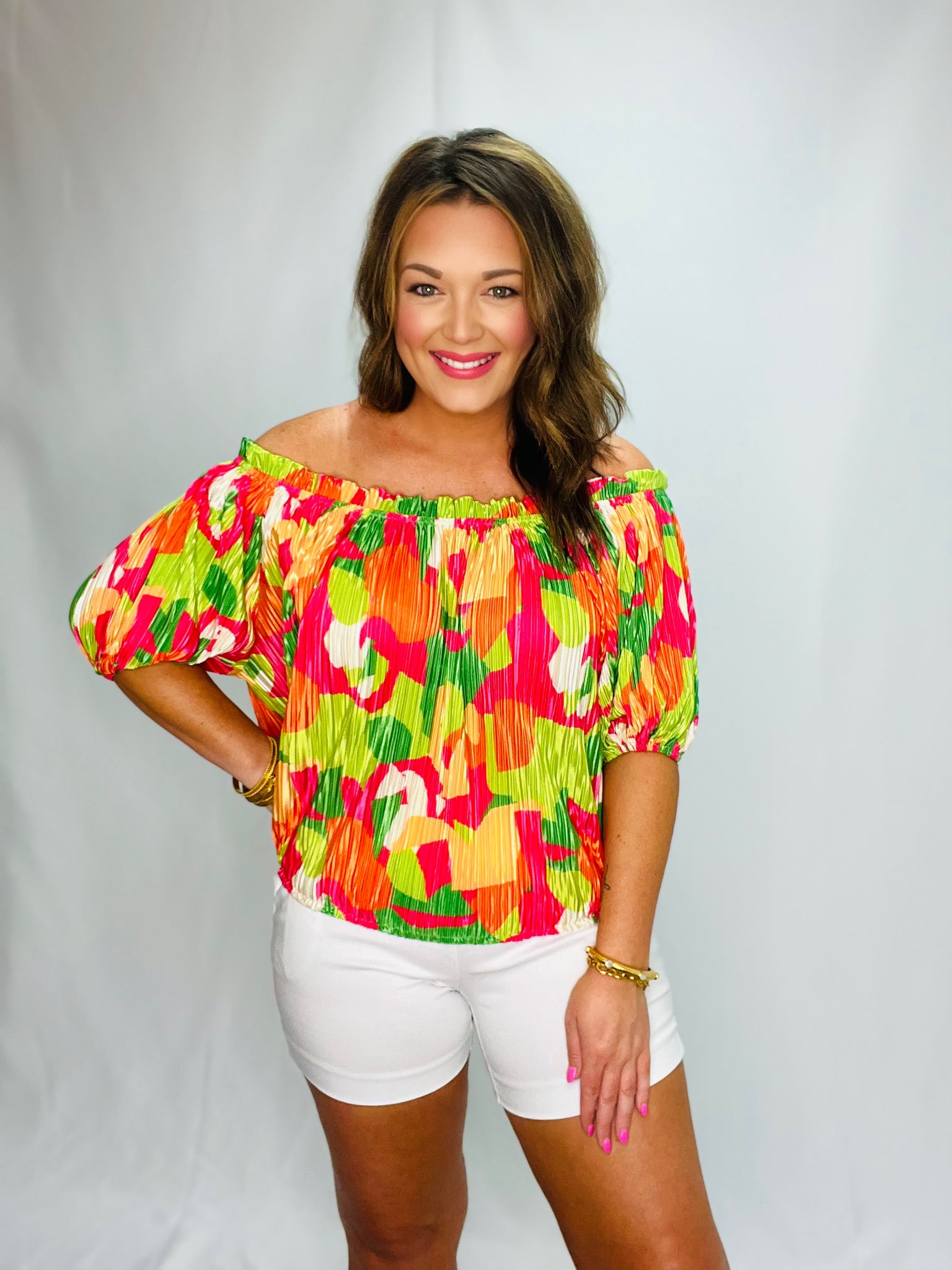 Bursting Blooms Top