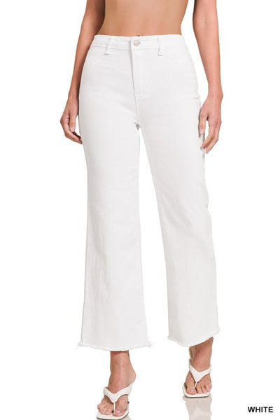 Kenleigh Frayed Straight Pants
