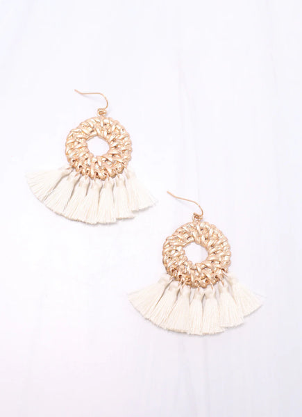 Cheshire Tassel Earrings {Color Options}