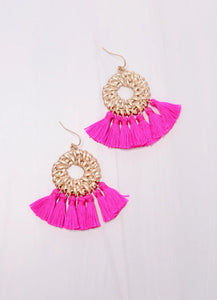 Cheshire Tassel Earrings {Color Options}