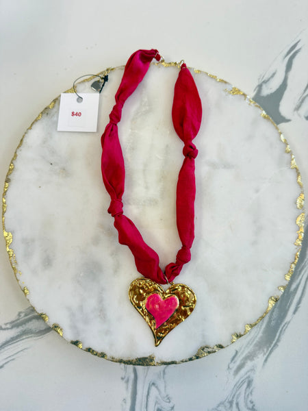 Hart Designs Valentines Scarf Necklaces {Design Options}