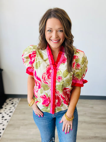Tea Garden Charm Top