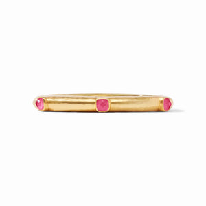 Catalina Stone Hinge Bangle | Iridescent Raspberry
