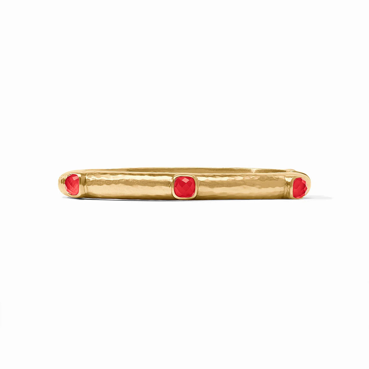Catalina Stone Hinge Bangle | Iridescent Strawberry
