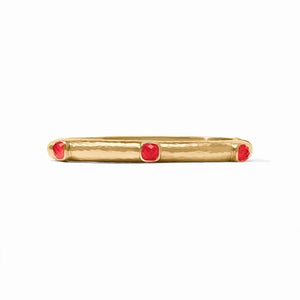 Catalina Stone Hinge Bangle | Iridescent Strawberry