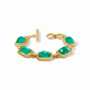 Cheval Stone Bracelet | Iridescent Emerald Green