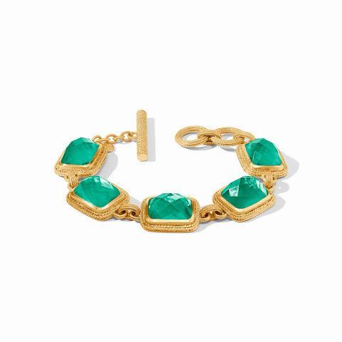 Cheval Stone Bracelet | Iridescent Emerald Green