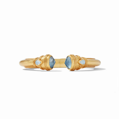 Cannes Demi Cuff | Iridescent Chalcedony Blue