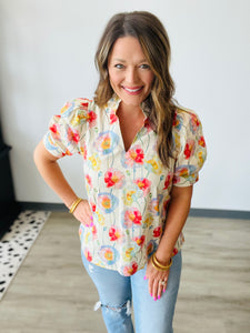 Serene Petals Top