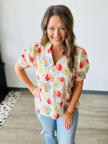 Serene Petals Top