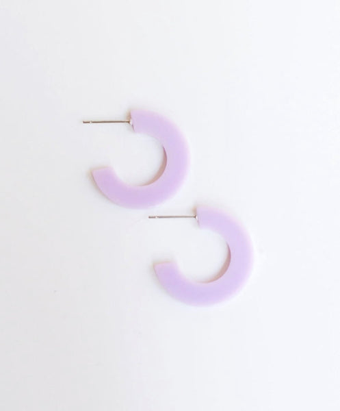 Colorful Acrylic Hoop Earrings {Color/Size Options}