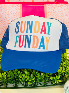 Sunday Funday Trucker Hat {Color Options}